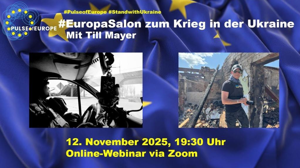 Veranstaltungsplakat eines Zoom-Webinars mit dem Fotografen Till Mayer