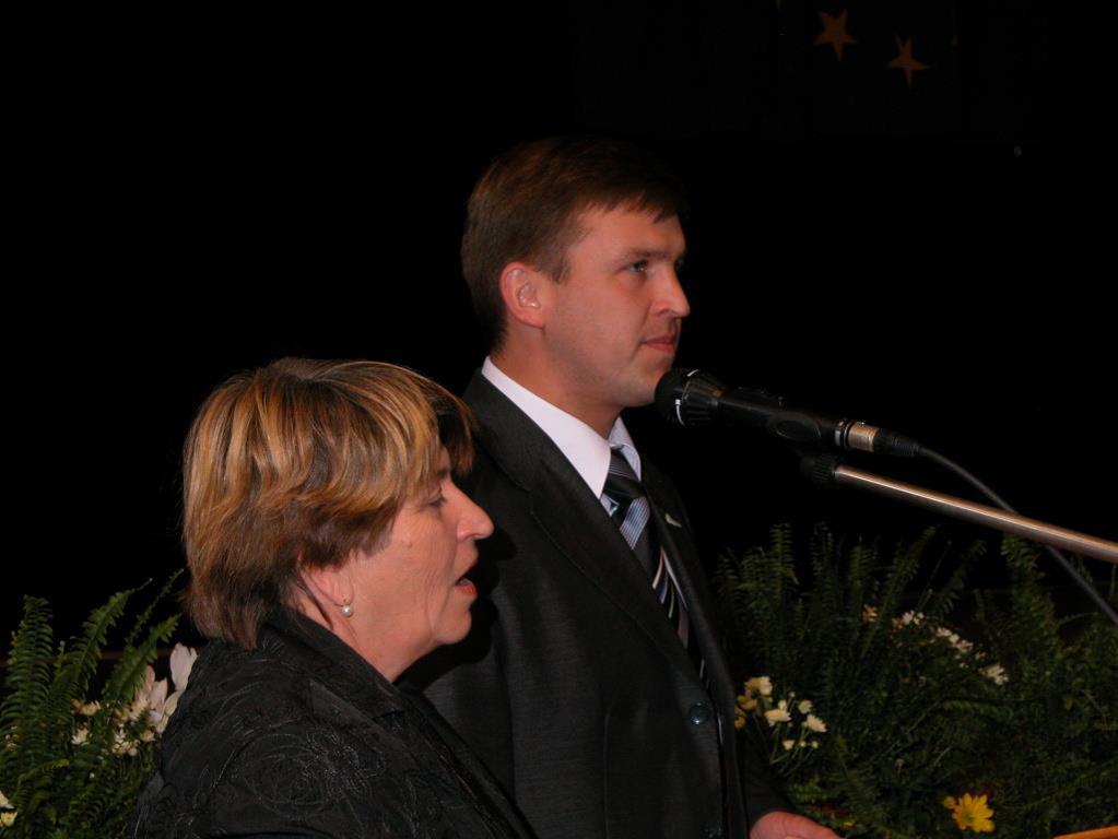 Tag der Städtepartner, der Bürgermeister aus Kovel bei seiner Rede