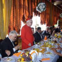 Foto einer Gruppe beim Empfang zum Stadtfest Brzeg Dolny